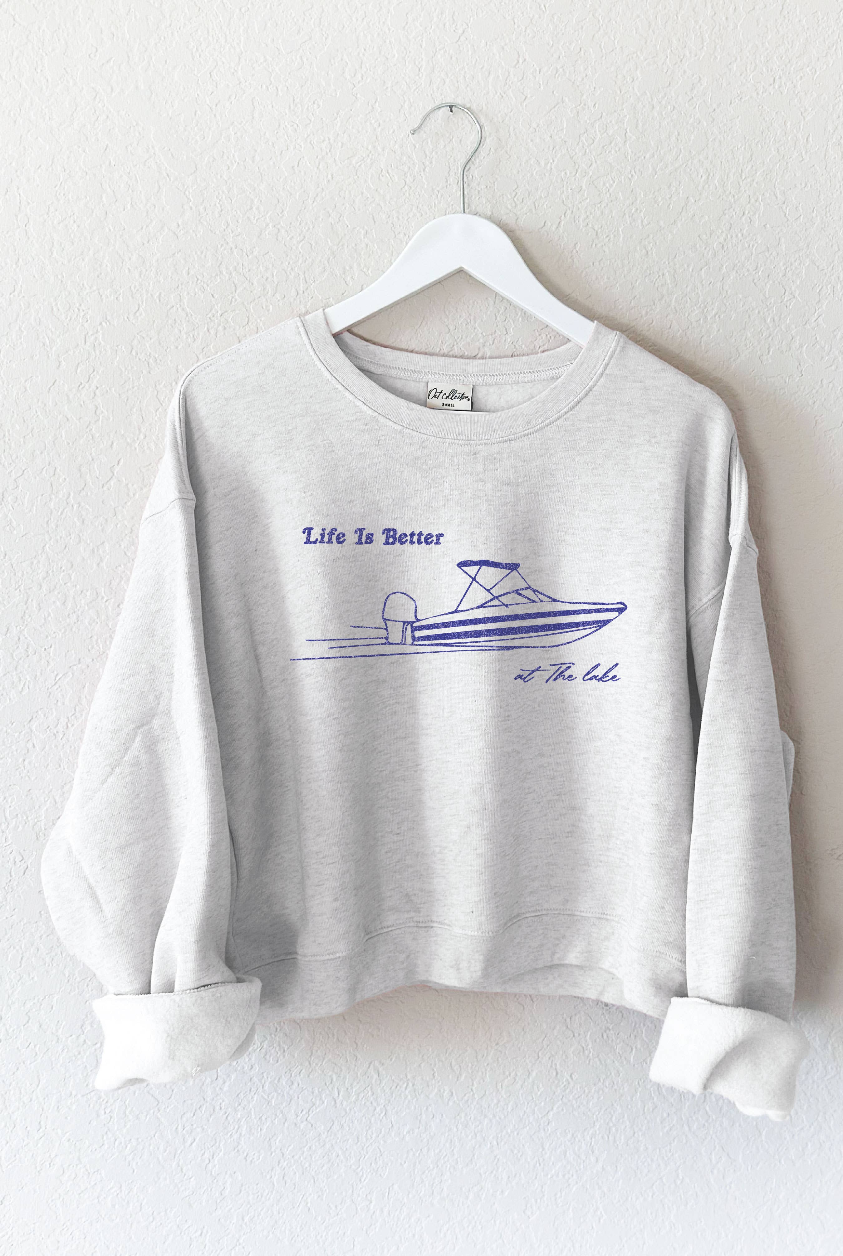 LIFE IS BETTER AT THE LAKE Mid Graphic Sweatshirt