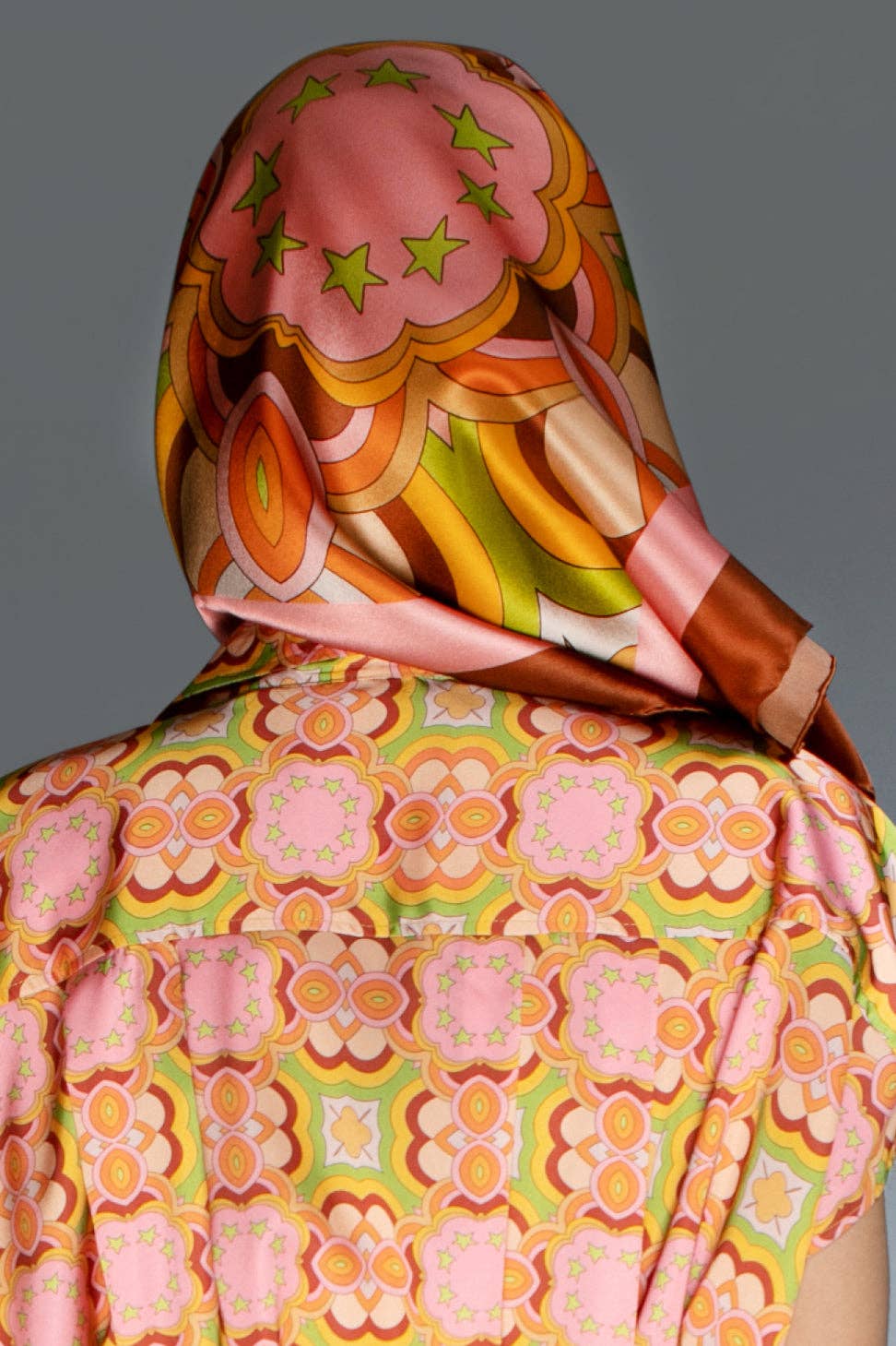 ED-013H - PINK GOLD - SILK SCARF