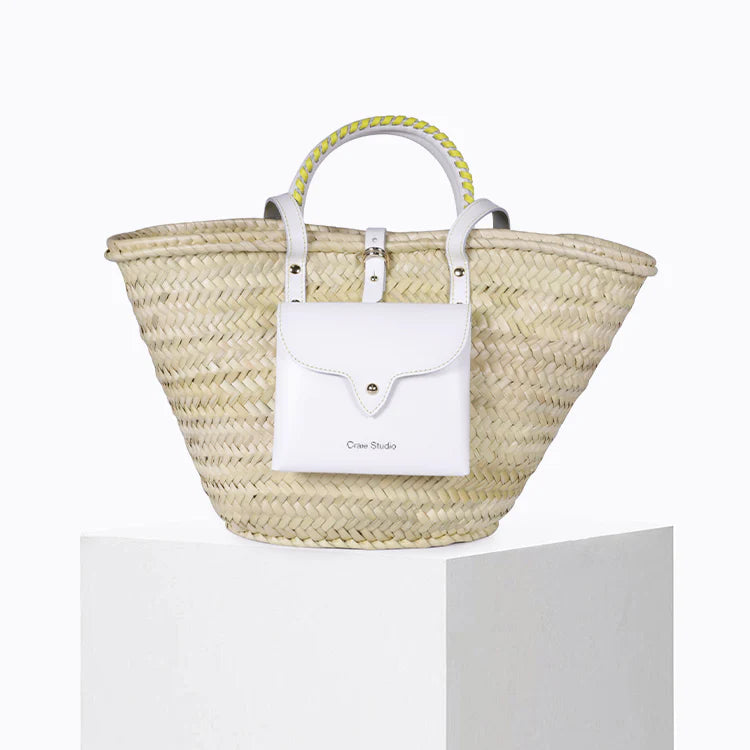 Panier Monday white/yellow