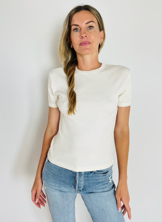 Rachel rib baby tee