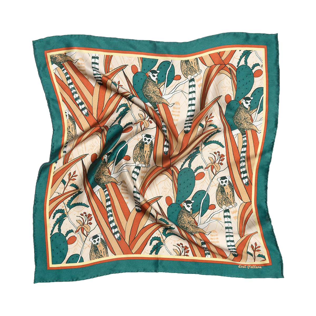 "Madagascar" Silk Bandana